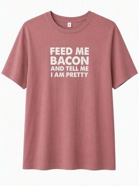 Alternative Dusty Peach Graphic Tee - White Text